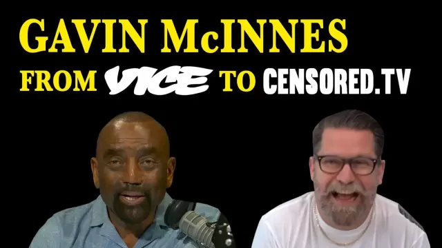 Gavin Mc*Innes being interview by Jesse Lee Peterson