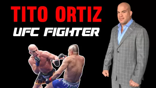 Tito Ortiz poses at The Fallen State studio